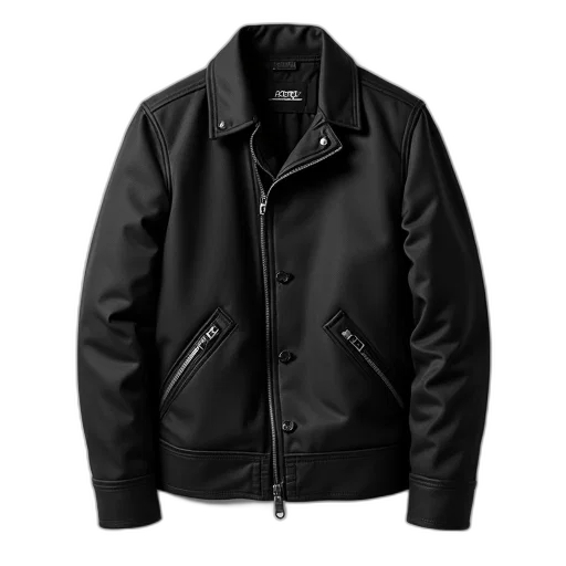 jacket, dark, black, zipper transparent PNG cut-out