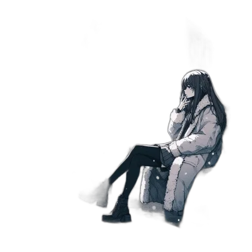jacket, umbrella, face, robot transparent PNG cut-out