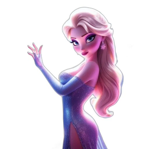 dress, crown, fantasy art, cartoon transparent PNG cut-out