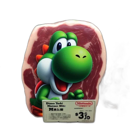 food, animal, creature, 3d render transparent PNG cut-out