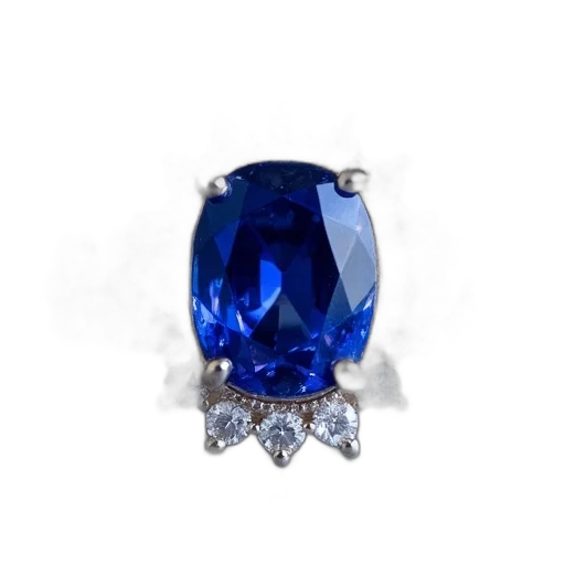 jewelry, crown, blue, cushion transparent PNG cut-out
