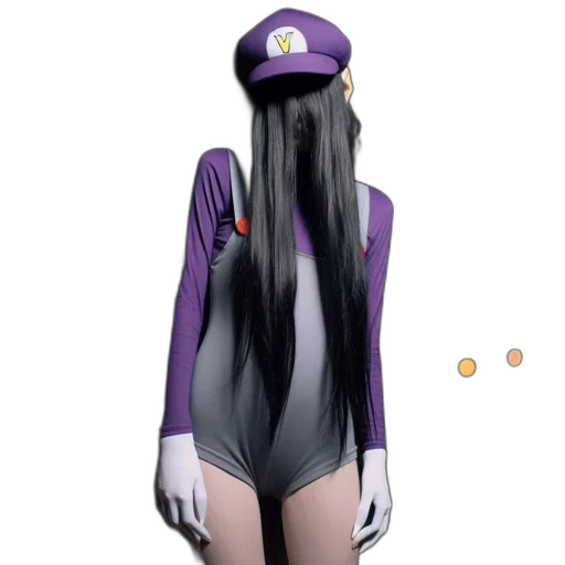 dress, hat, creature, hair transparent PNG cut-out