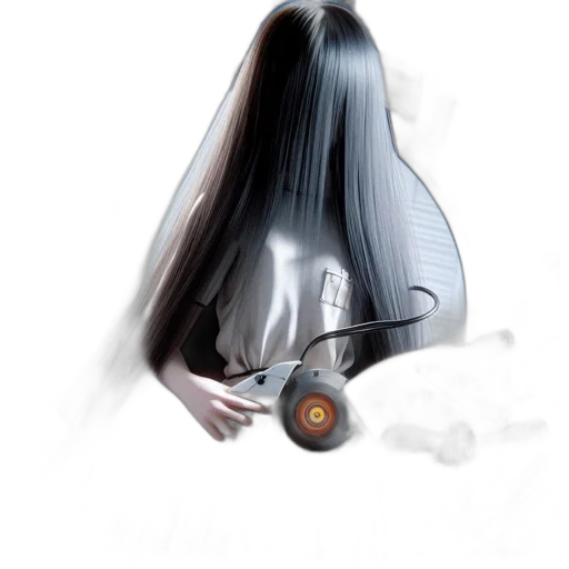 hair, robot, dress, mask transparent PNG cut-out