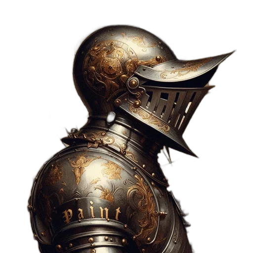 sword, crown, weapon, robot transparent PNG cut-out
