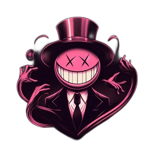 mask, creature, hat, staff transparent PNG cut-out