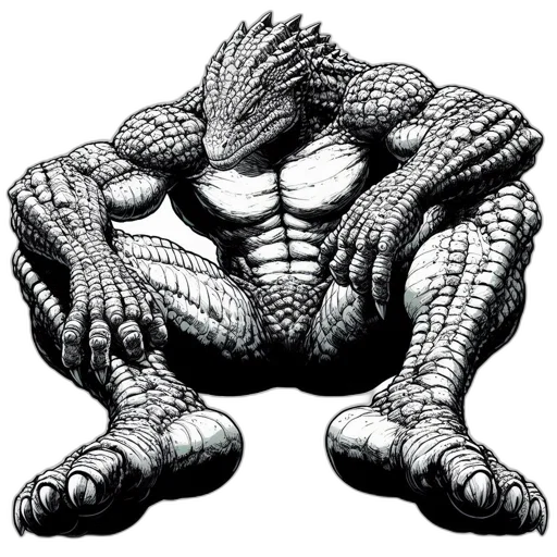 creature, dragon, animal, comic book art transparent PNG cut-out