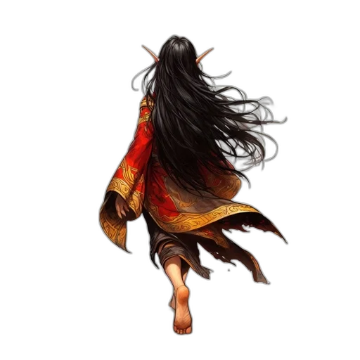 hair, dress, face, mask transparent PNG cut-out