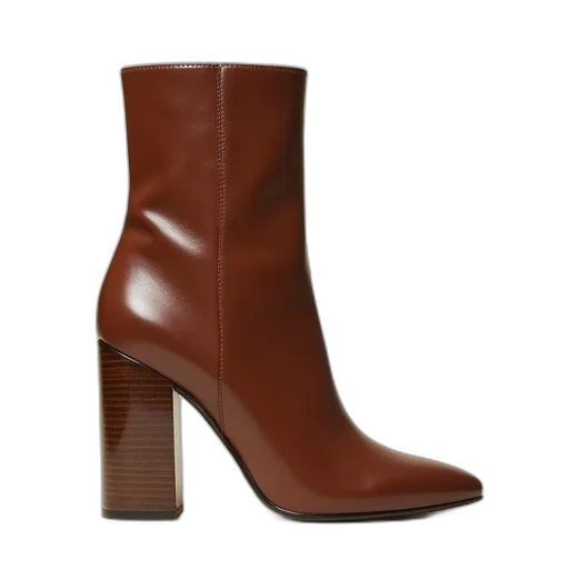 shoes, brown, leather, pump transparent PNG cut-out