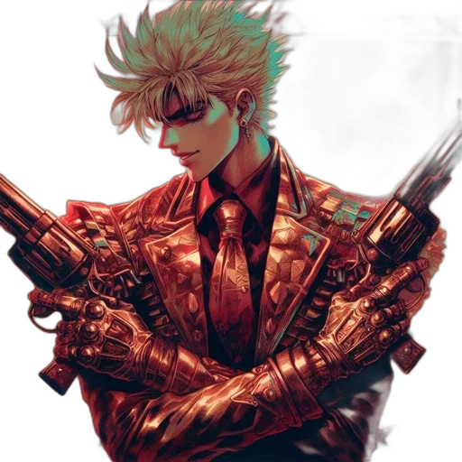 weapon, sword, jacket, staff transparent PNG cut-out