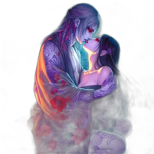 mask, fantasy art, concept art, watercolor transparent PNG cut-out