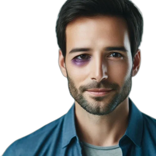 face, robot, hair, mask transparent PNG cut-out