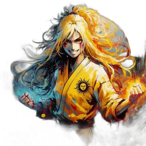 fantasy art, concept art, anime, watercolor transparent PNG cut-out