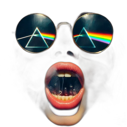 mask, face, creature, vaporwave transparent PNG cut-out