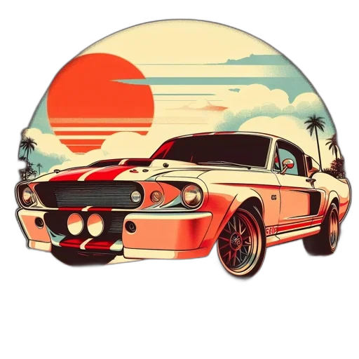 car, hat, 3d render, photorealistic transparent PNG cut-out