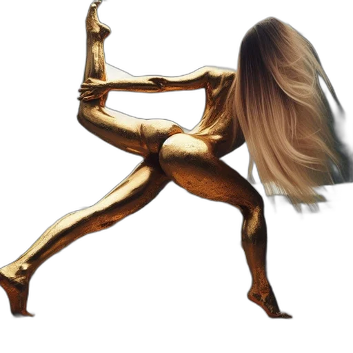 hair, mask, concept art, golden transparent PNG cut-out