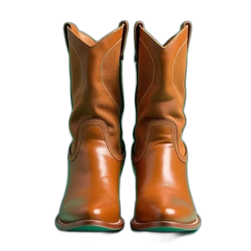 shoes, 3d render, boots, tan transparent PNG cut-out