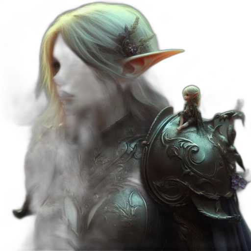 dragon, staff, sword, mask transparent PNG cut-out