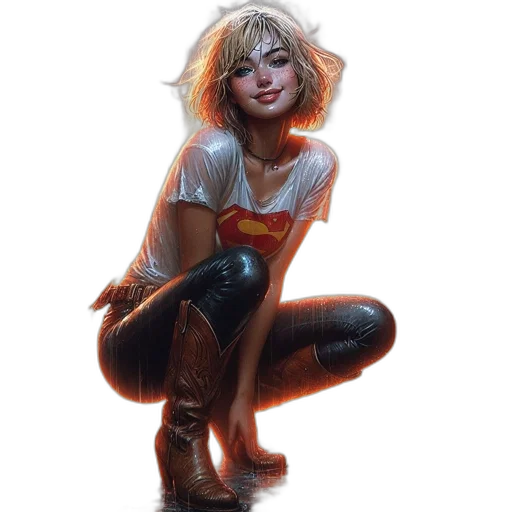 face, concept art, comic book art, fantasy art transparent PNG cut-out