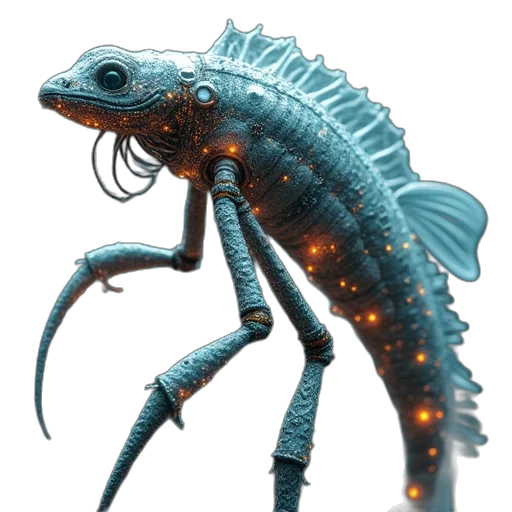 creature, dragon, animal, staff transparent PNG cut-out