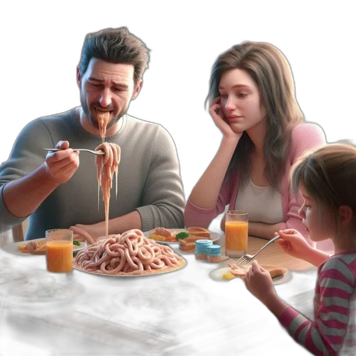 food, concept art, photorealistic, 3d render transparent PNG cut-out