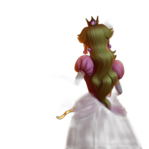crown, dress, creature, staff transparent PNG cut-out