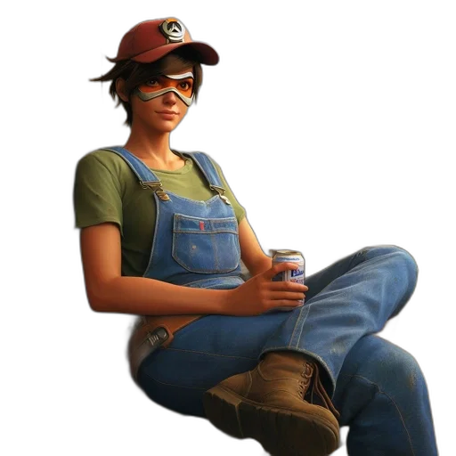 staff, hat, face, concept art transparent PNG cut-out