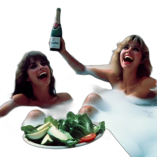 food, two, women, relax transparent PNG cut-out