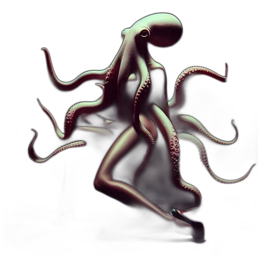 creature, hair, robot, dress transparent PNG cut-out