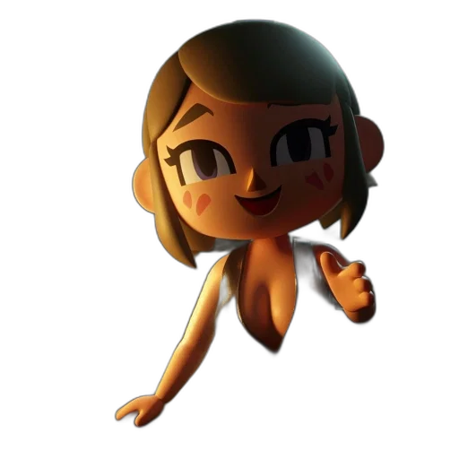 staff, creature, 3d render, concept art transparent PNG cut-out