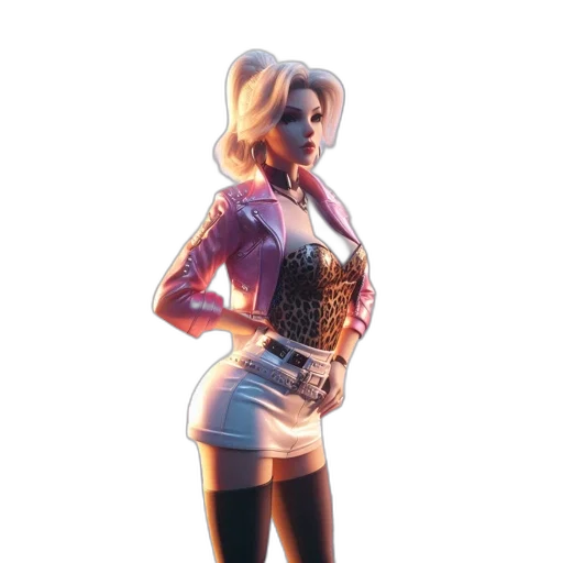 jacket, dress, staff, robot transparent PNG cut-out