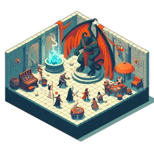 dragon, furniture, staff, pixel art transparent PNG cut-out