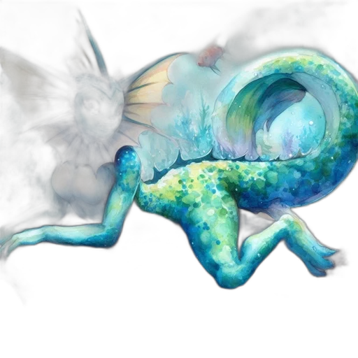 dragon, creature, animal, staff transparent PNG cut-out