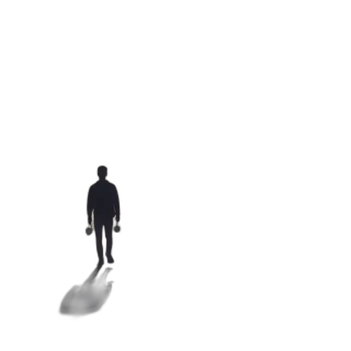 robot, staff, umbrella, creature transparent PNG cut-out