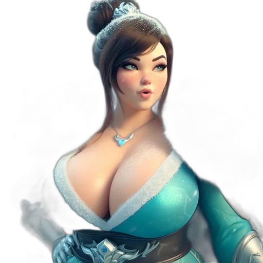 dress, staff, jewelry, face transparent PNG cut-out