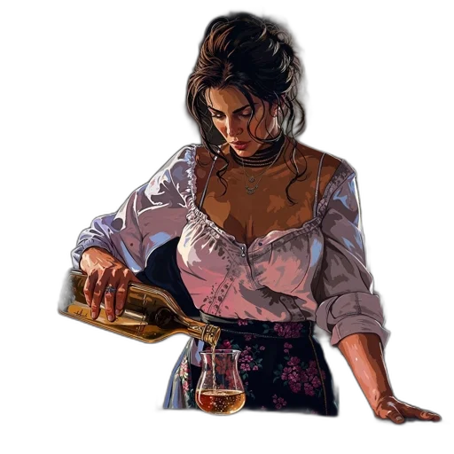 dress, jewelry, oil painting, photorealistic transparent PNG cut-out