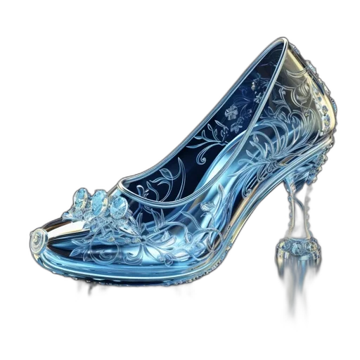 shoes, jewelry, crown, photorealistic transparent PNG cut-out