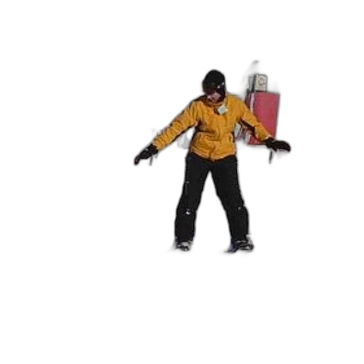 jacket, staff, robot, creature transparent PNG cut-out