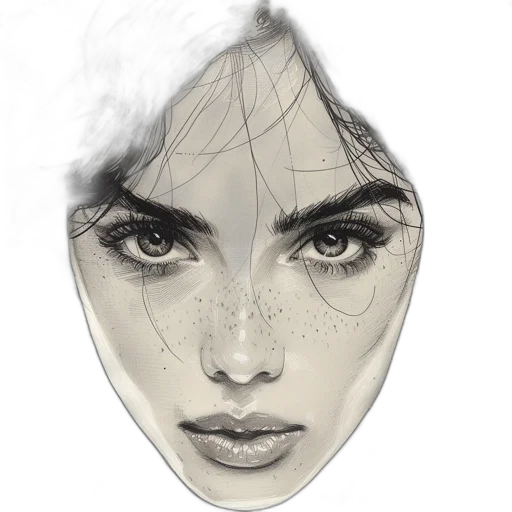 face, mask, hair, hat transparent PNG cut-out