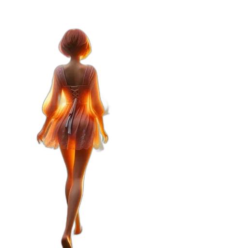 dress, staff, 3d render, concept art transparent PNG cut-out