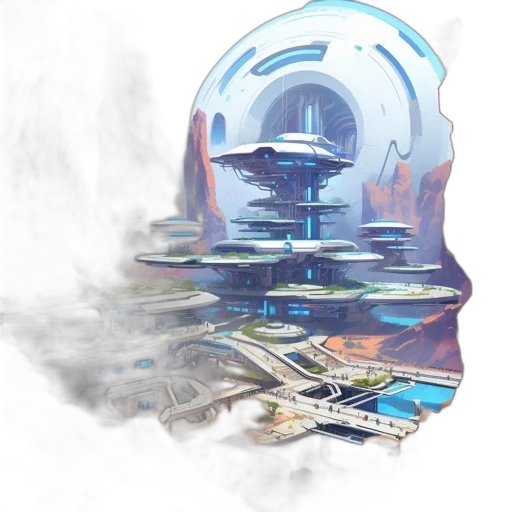 robot, crown, building, hat transparent PNG cut-out