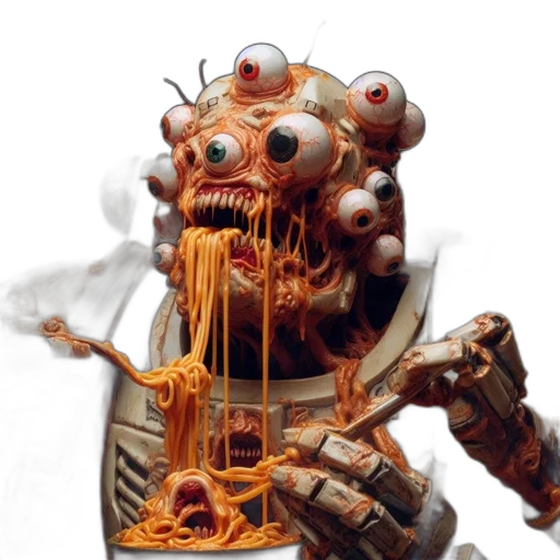 robot, food, creature, mask transparent PNG cut-out
