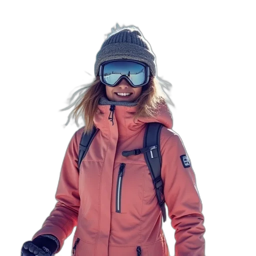 jacket, staff, hat, face transparent PNG cut-out