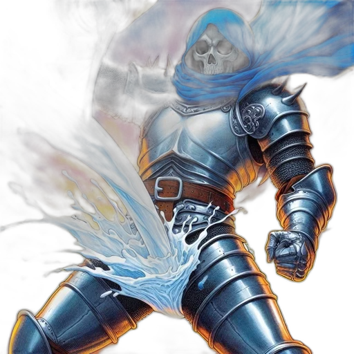 robot, sword, concept art, comic book art transparent PNG cut-out