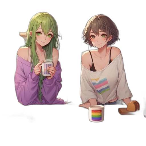 food, dress, pixel art, anime transparent PNG cut-out