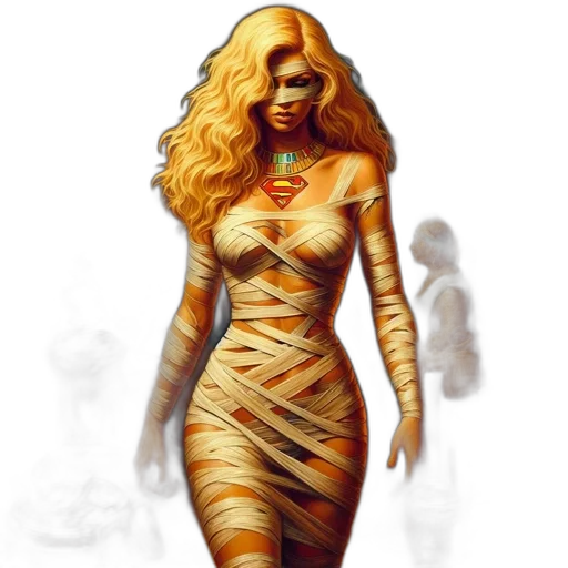 dress, fantasy art, concept art, comic book art transparent PNG cut-out