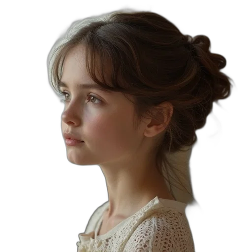 face, crown, dress, hair transparent PNG cut-out