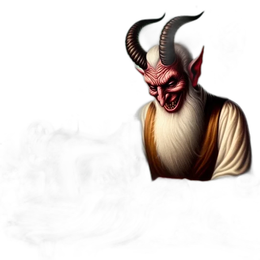 dragon, staff, mask, face transparent PNG cut-out