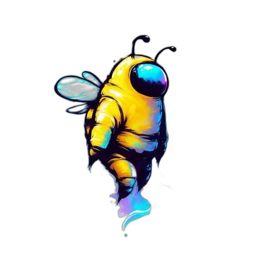 creature, robot, animal, pixel art transparent PNG cut-out