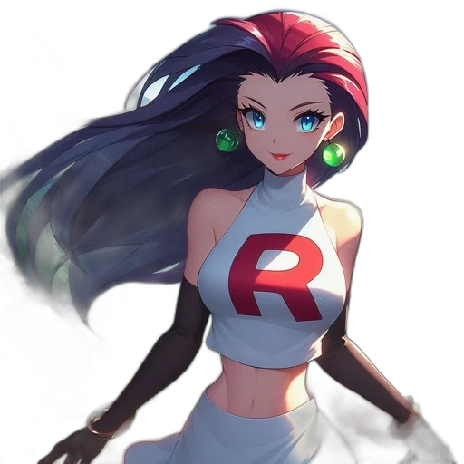 dress, robot, staff, weapon transparent PNG cut-out