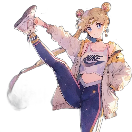 jacket, staff, weapon, shoes transparent PNG cut-out